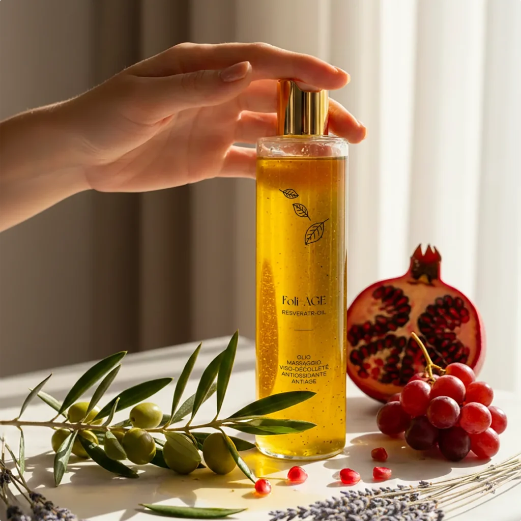 Olio massaggio viso e décolleté Resveratr-oil